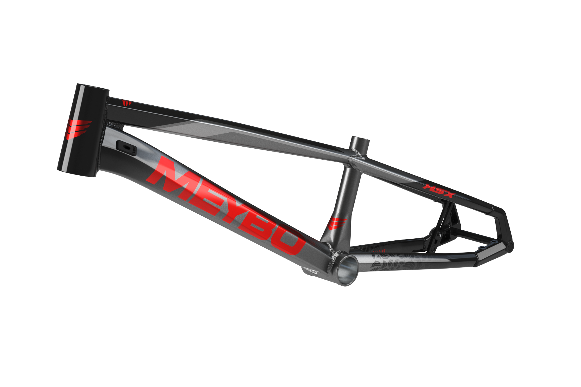 Meybo HSX Alloy BMX Race Frame 2025-Black/Red/Grey – MoJo BMX