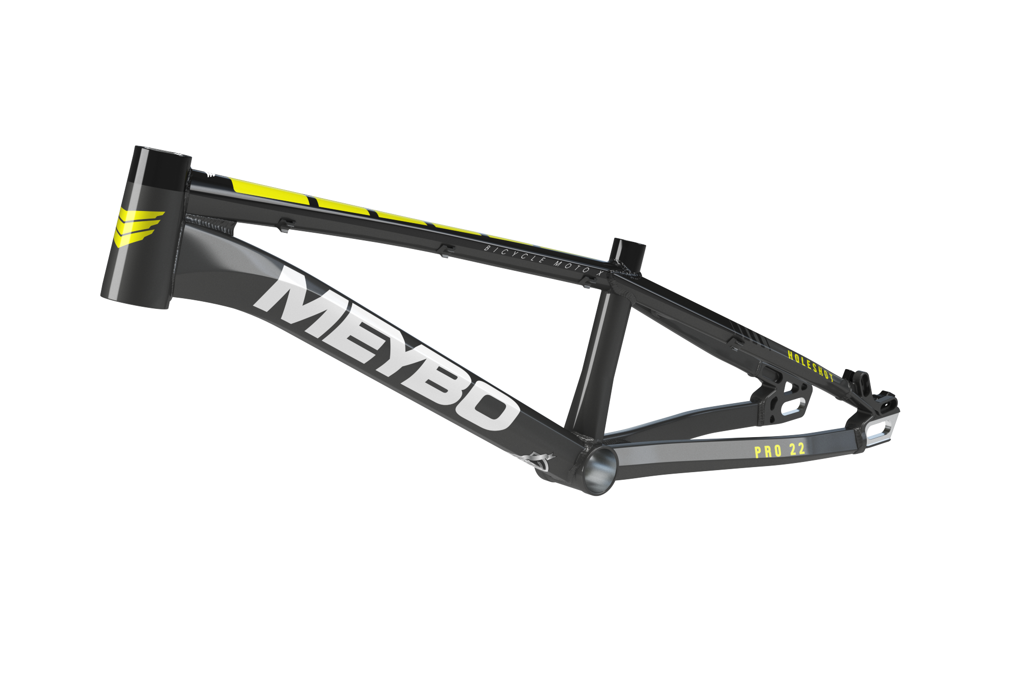 BMX レース仕様　メイボ　ホールショット　ミニ Meybo Holeshot Alloy BMX Race Frame 2025-Grey/Black/Lime – MoJo BMX