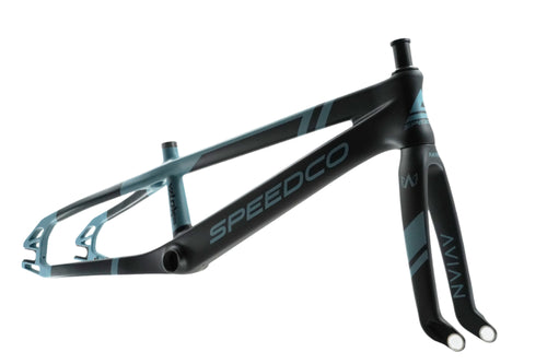 Speedco Velox Evo Carbon BMX Race Frame-Matte Blue
