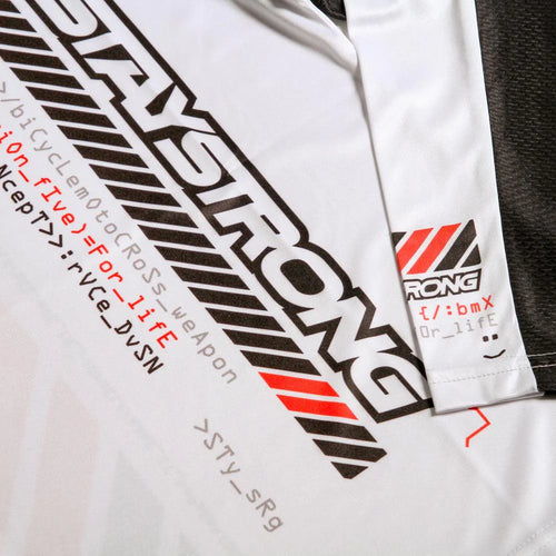 Stay Strong V5 Race Jersey - White
