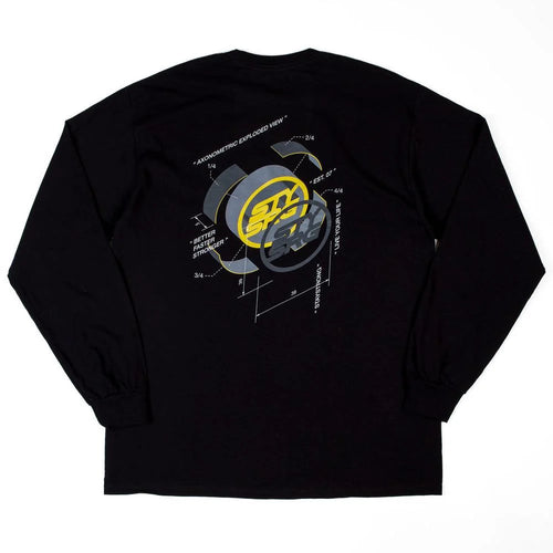 Stay Strong x Jonny Mole Exploded Long Sleeve T-Shirt - Black