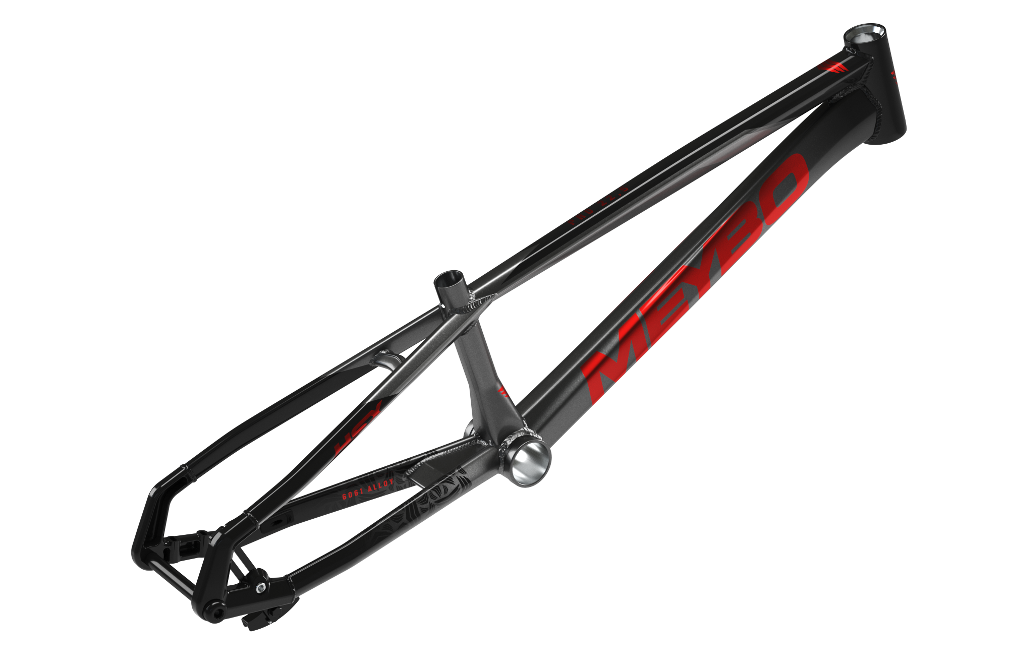 Meybo HSX Alloy BMX Race Frame 2025-Black/Red/Grey – MoJo BMX