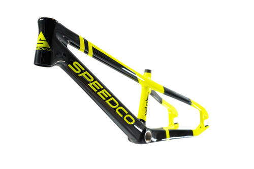 Speedco Velox Evo Carbon BMX Race Frame-Neon Yellow