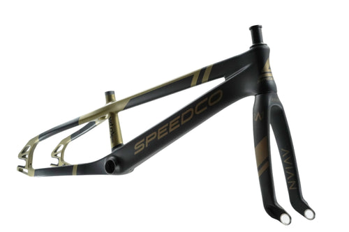 Speedco Velox Evo Carbon BMX Race Frame-Matte Gold