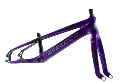 Speedco Velox Evo Carbon BMX Race Frame-Semi Gloss Purple