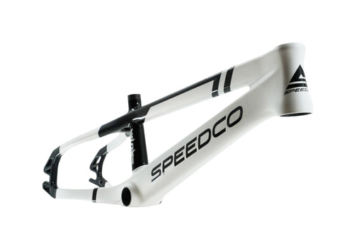 Speedco Velox Evo Carbon BMX Race Frame-Semi Gloss White