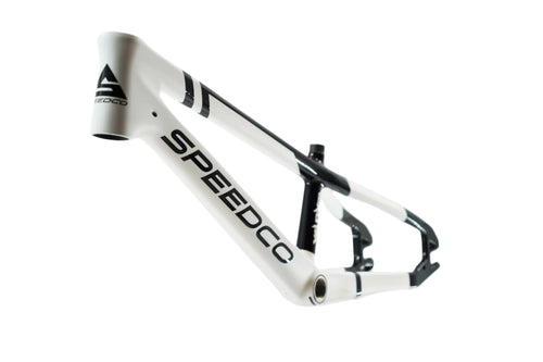 Speedco Velox Evo Carbon BMX Race Frame-Semi Gloss White