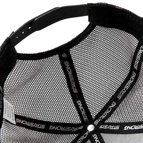 Stay Strong Speed & Style Mesh Trucker Hat-Black