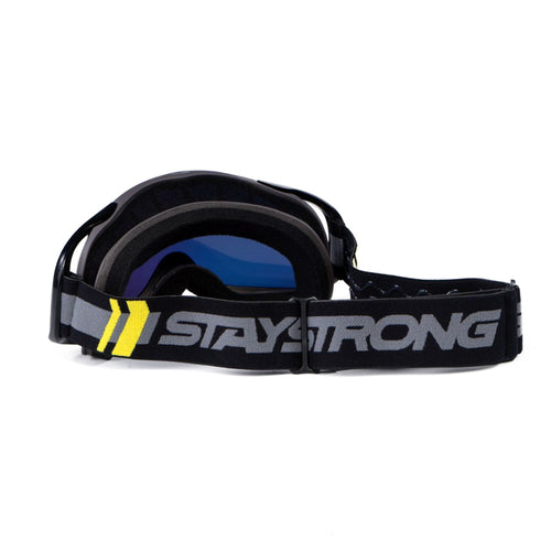 Stay Strong Race DVSN BMX Goggles-Black/Grey