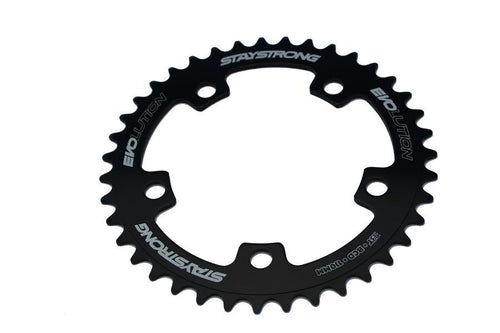 Stay Strong 6061 Alloy 5 Bolt Race Chainring - Black