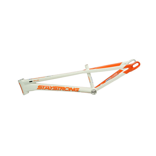 Stay Strong V5.1 Disc Alloy BMX Race Frame- White/Orange