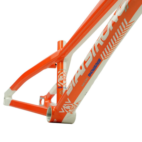 Stay Strong V5.1 Disc Alloy BMX Race Frame- White/Orange
