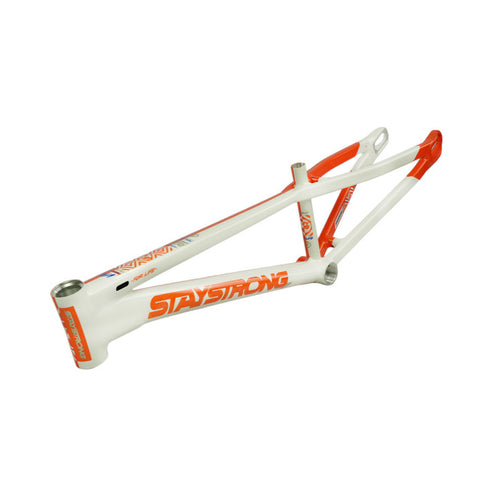 Stay Strong V5.1 Disc Alloy BMX Race Frame- White/Orange