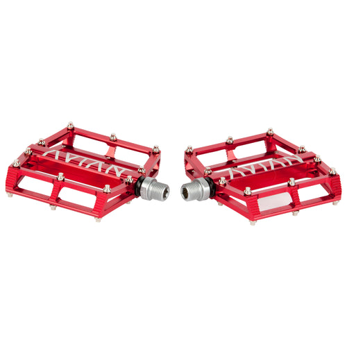 Avian Pariah Alloy BMX Platform Pedals-Red