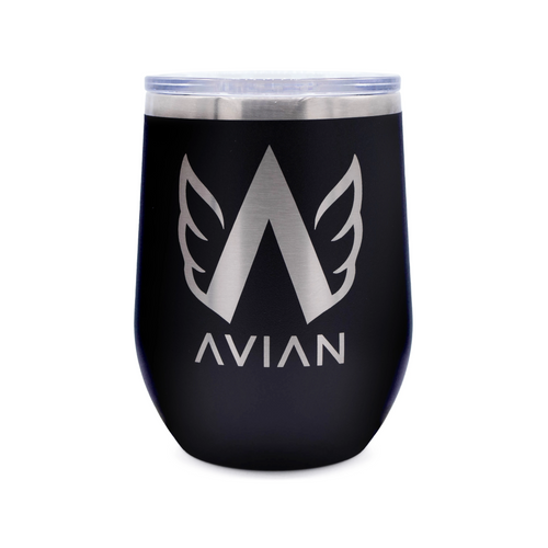 Avian Wine Glass-Black