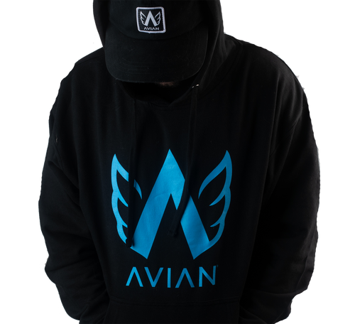 Avian Logo Hoodie-Black