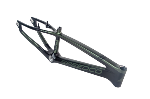 Speedco Velox v3 Carbon BMX Race Frame-Matte Green