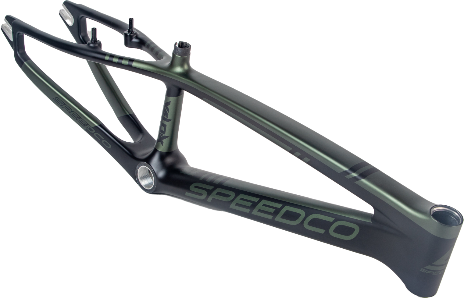 Speedco Velox v3 Carbon BMX Race Frame Matte Green MoJo BMX